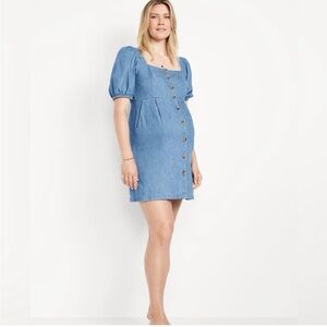 Old Navy Denim Maternity Dress